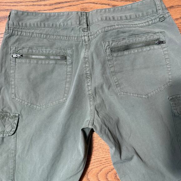 Juicy Couture Y2K Green Cargo Pants Women’s SZ 4 Utility Pockets 2000s Quilted - Picture 8 of 13